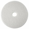 3M Low-Speed Super Polishing Floor Pads 4100, 14in Diameter, White, 5PK 08478